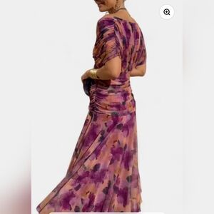 Purple Floral Maxi Dress